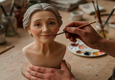 Figura personalizada en 3D con pintura artística a mano en cada detalle