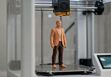 Figura personalizada en 3D mediante impresión 3D de resina de alta precisión