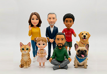 Figura personalizada en 3D de varios motivos, de la foto al modelo real